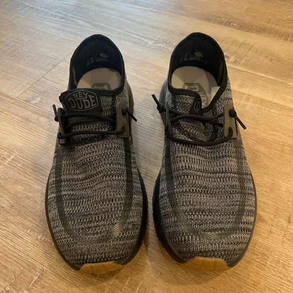 Hey Dude Men's Gray Knit Sneakers BRAND NEW! - Picture 1 of 6
